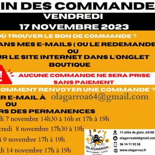 Fin des commandes 