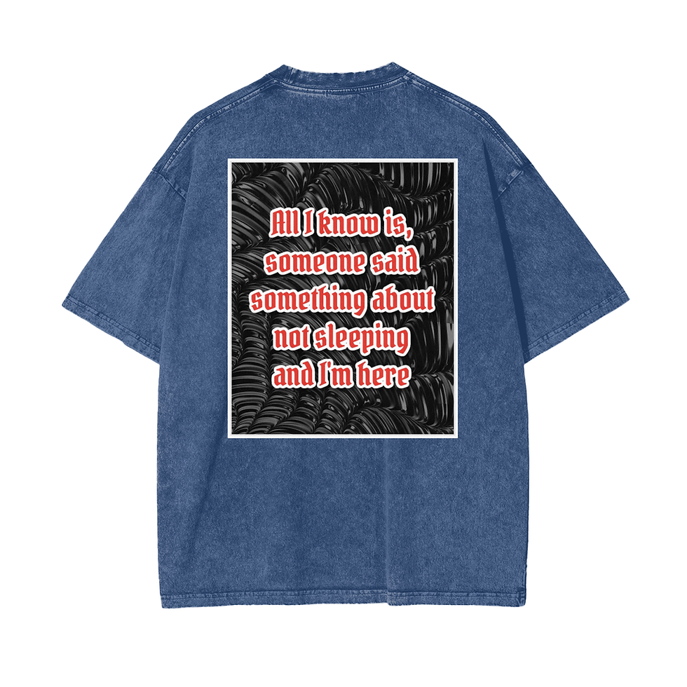 Thumbnail: All I know is | Acid Wash Oversize T-Shirt