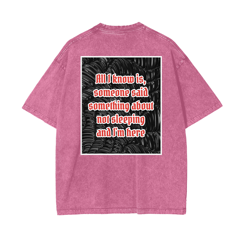 Thumbnail: All I know is | Acid Wash Oversize T-Shirt