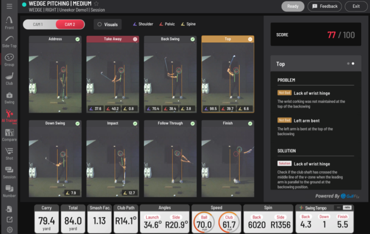 AI trainer uneekor eye xo2 golf simulator perth anytime fairway.png