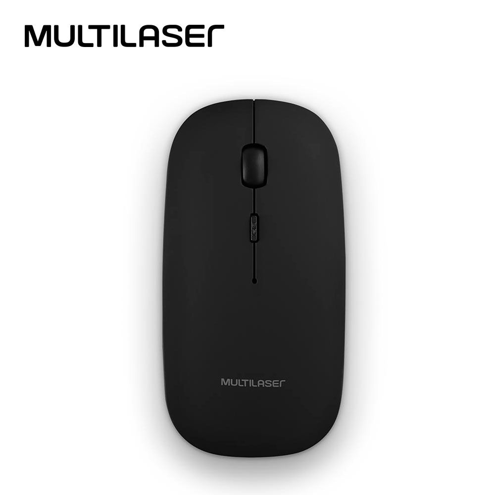 Mouse inalámbrico recargable MULTILASER Negro (MO290)