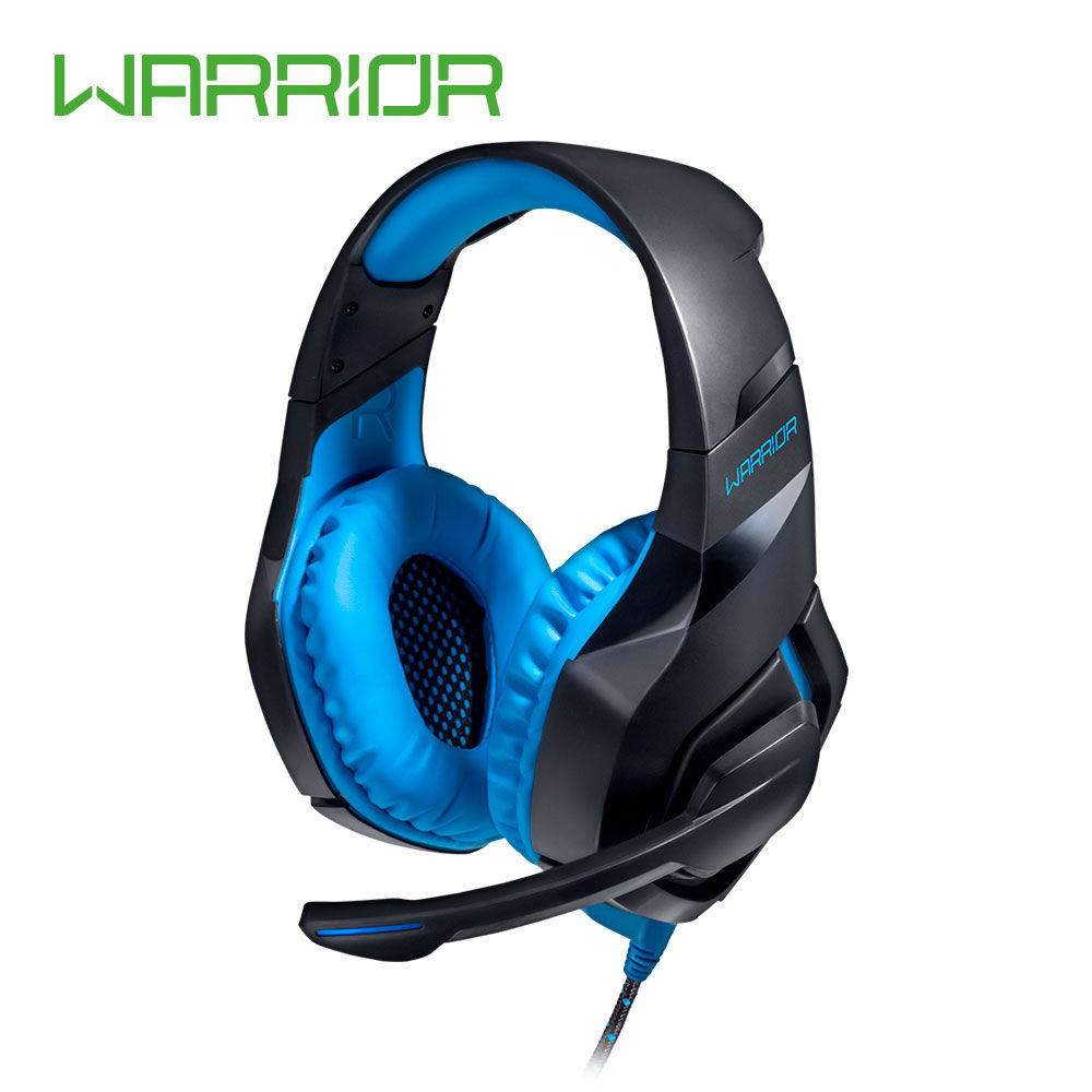 Auriculares estéreo Gamer WARRIOR Straton USB 2.0 LED Azul (PH244)