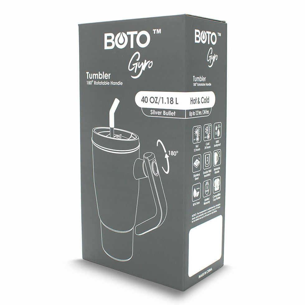 Miniatura: Vaso térmico BOTO Gyro 180° - Silver Bullet, 40 Oz / 1.18 L. (BG40-SV)