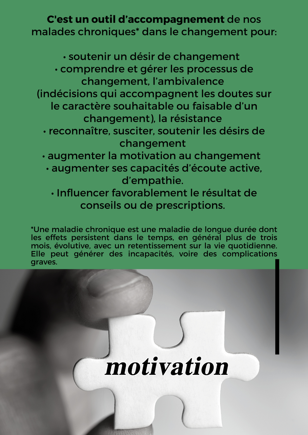 Pour qui est l'entretien motivationnel?