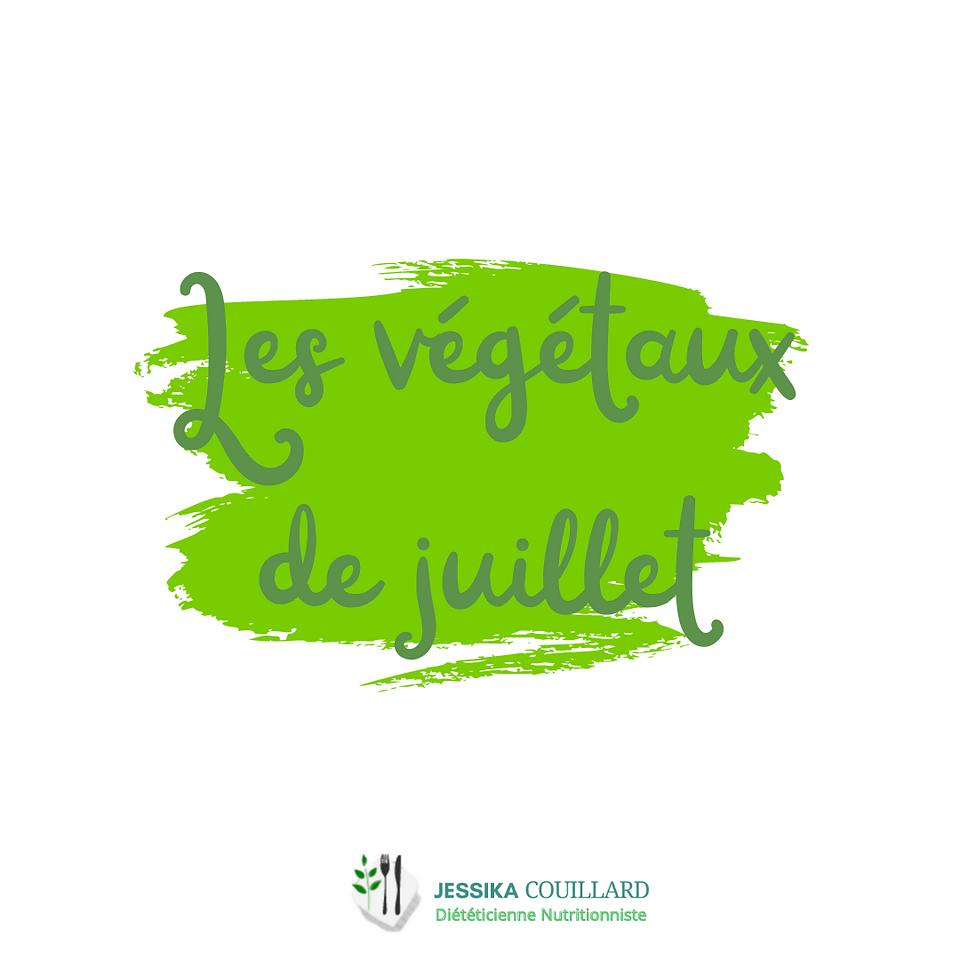 Calendrier des fruits et légumes de juillet