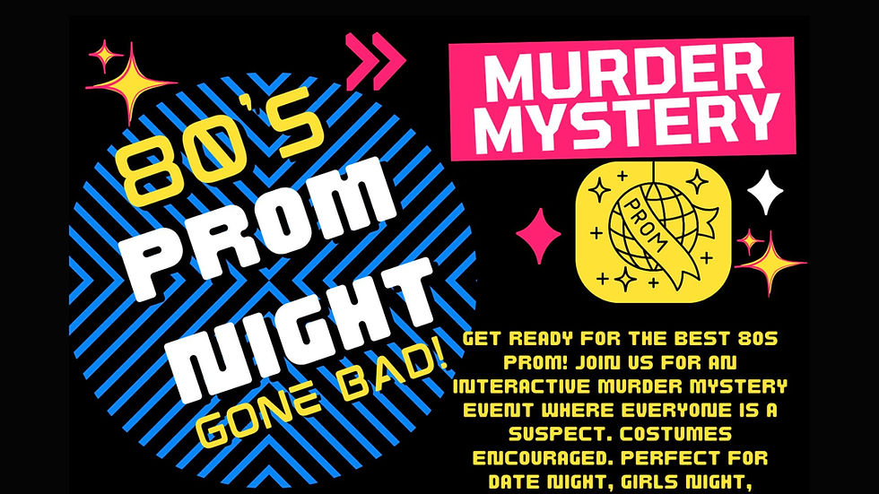 TOTALLY RAD 80s Murder Mystery