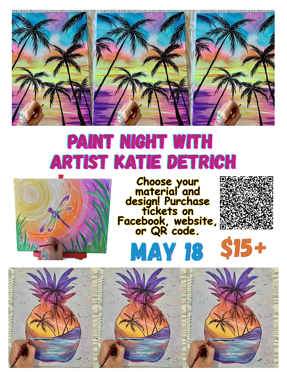 Paint Night by Artist Katie Detrich