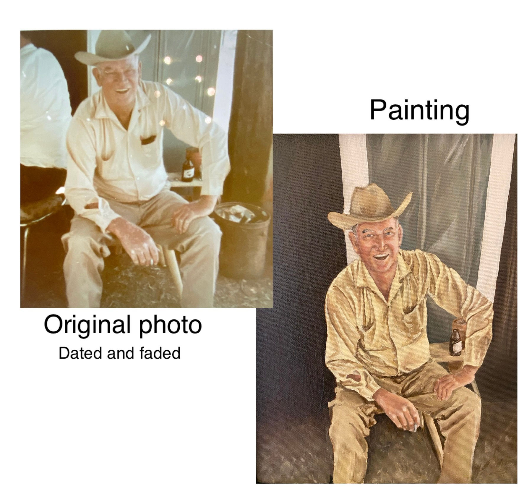 Custom Oil Portrait Painting from a Photo. Photo Reproduction.
