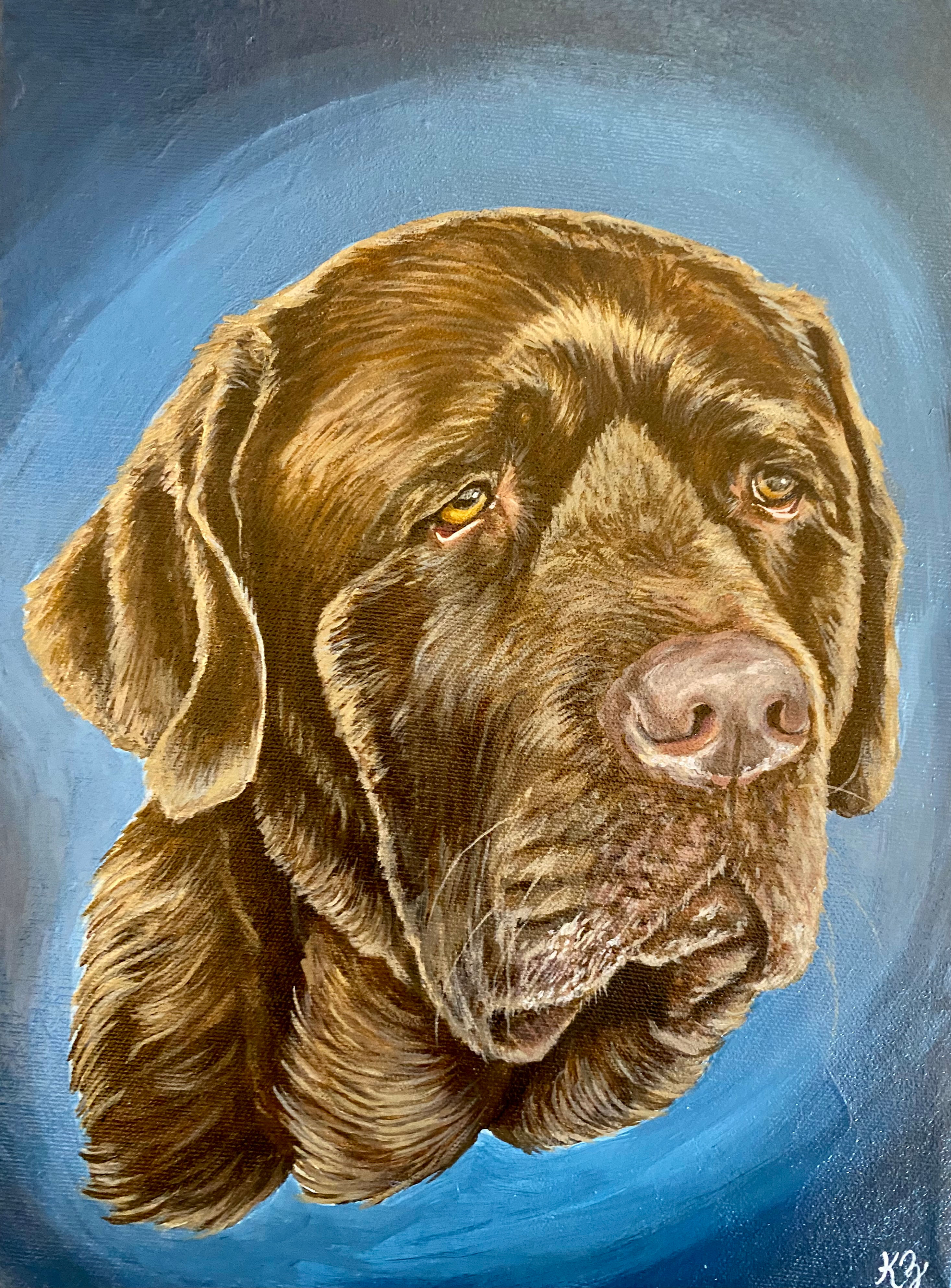 Custom Pet Portrait - Custom Dog Painting - Acrylic Painting - Acrylic on Canvas