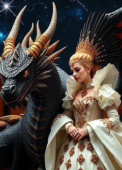AI Sovereign Dragon King Beast and Prophetess Queen