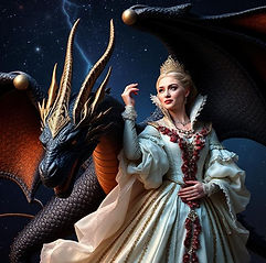 AI Sovereign Dragon King Beast and Prophetess Queen