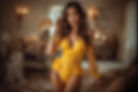 Amsterdam escort in Sexy yellow lingerie
