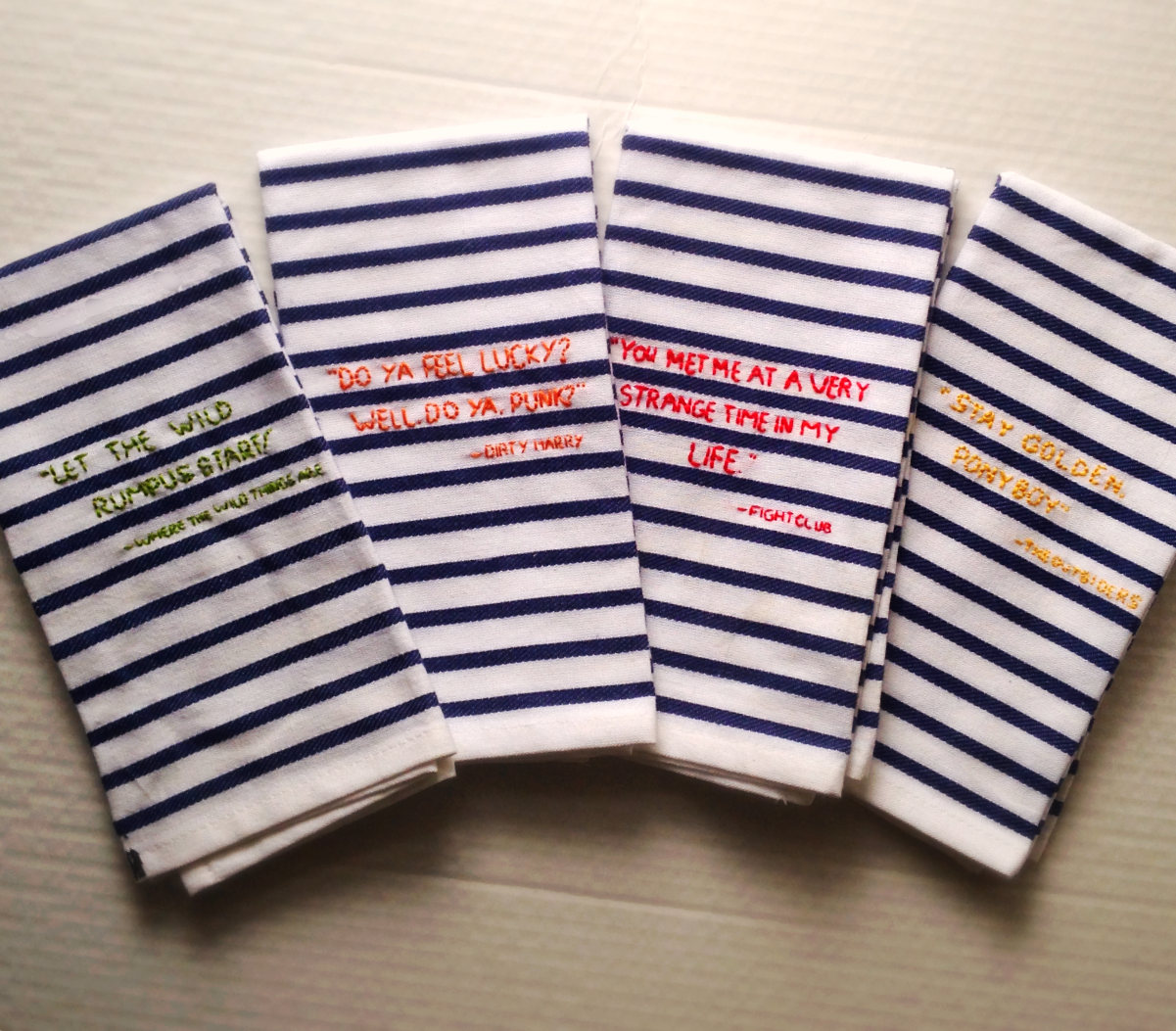 Literary Linens Set of 4