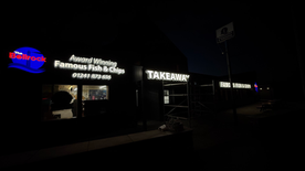 Full-3D-Signage-Upgrade-And-Rebrand-Lightbox-Chrome-backlite-3D-letters