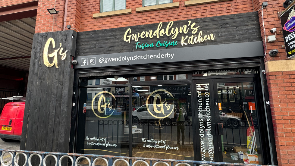 External signage retrofit for Gwendolyns Kitchen Derby following a complete rebrand and logo refresh.