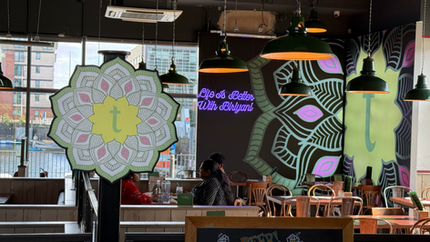 Bespoke Signage, 6meters corner lightbox wall, 3D letters, LED Signage, NEON Signage, Window Vinyls , Lightbox Menus at bespoke size, Pop-out Extruding lightbox signs