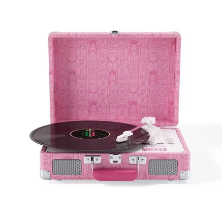 Cruiser Plus Record Player in Glinda Pink Crosley x Wicked: For