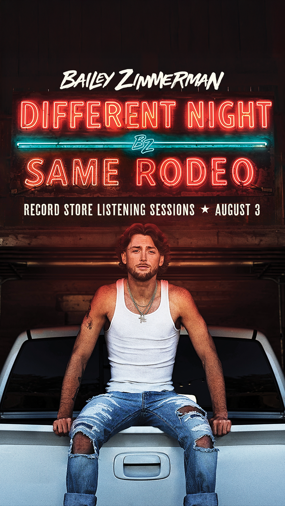 Bailey Zimmerman Advance Listening Event on Sunday, 8/3