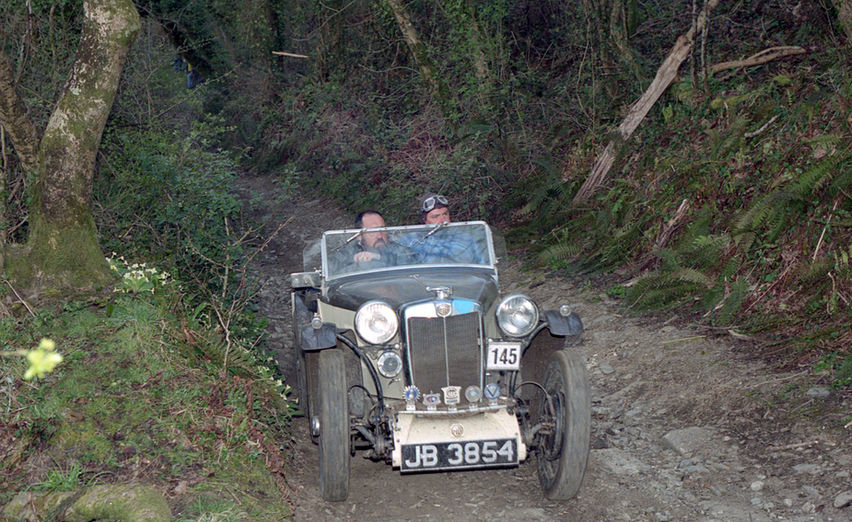 MG Cream Cracker on Darracott for the Lands End Trial 1995.