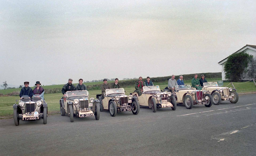 MG Cream Cracker line up Lands End start 1995.