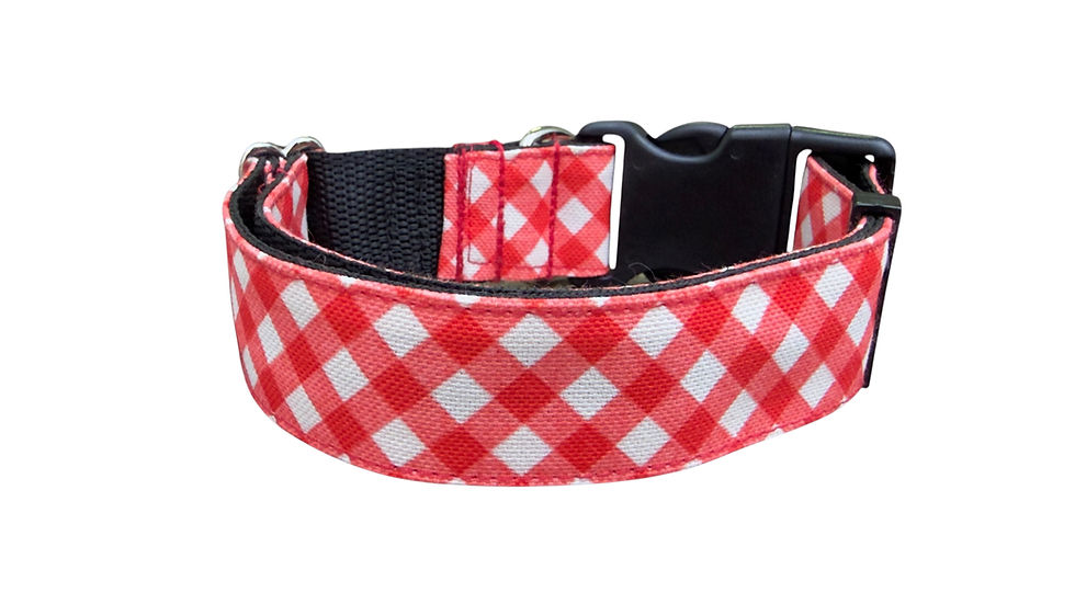 Miniatura: COLLAR VICHY ROJO