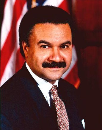 Official portrait of Ronald H. Brown, the first Black U.S. Secretary of Commerce.