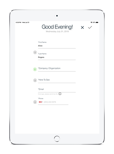 visitor management system price voice