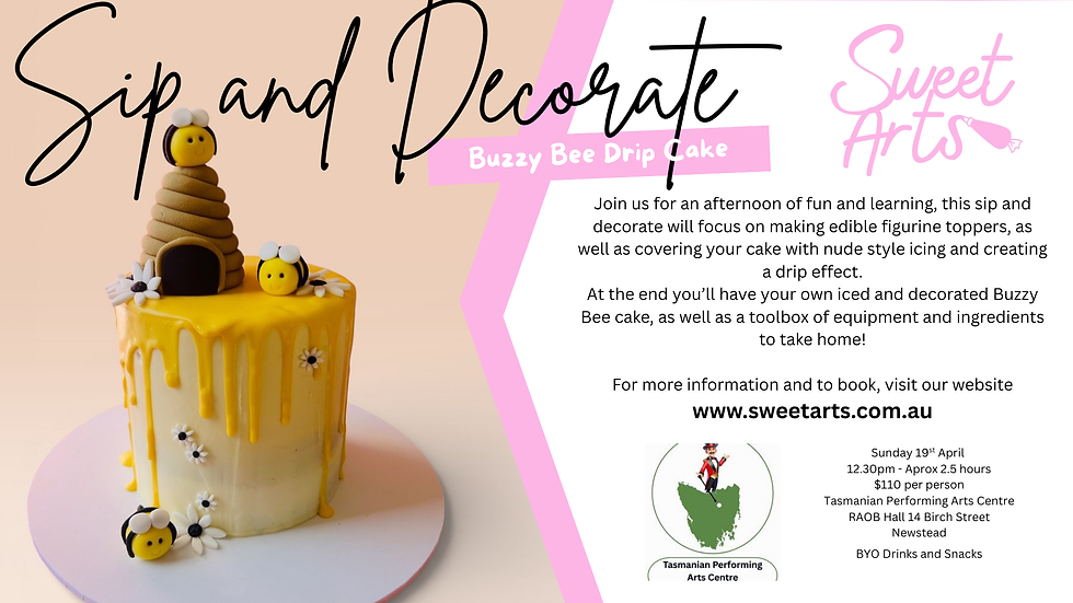 Sip & Decorate - Buzzy Bee Drip Cake