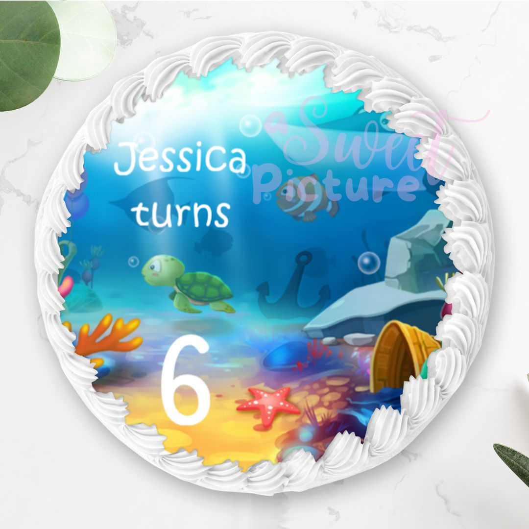 Personalised Under the Sea Edible Image