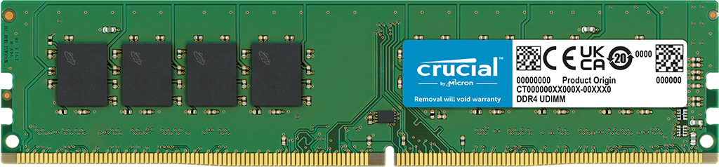 RAM DIMM - DDR4/ 8Go / 3200MHz / Crucial Réf: CT8G4DFRA32A