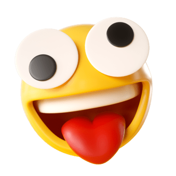 Googly-eyed smiley face