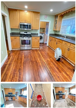 AAHI - kitchen tile removal to hardwood sub floor