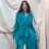 Thumbnail: Turquoise blue knee length robe