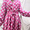 Thumbnail: Pink polka dot full length super soft robe