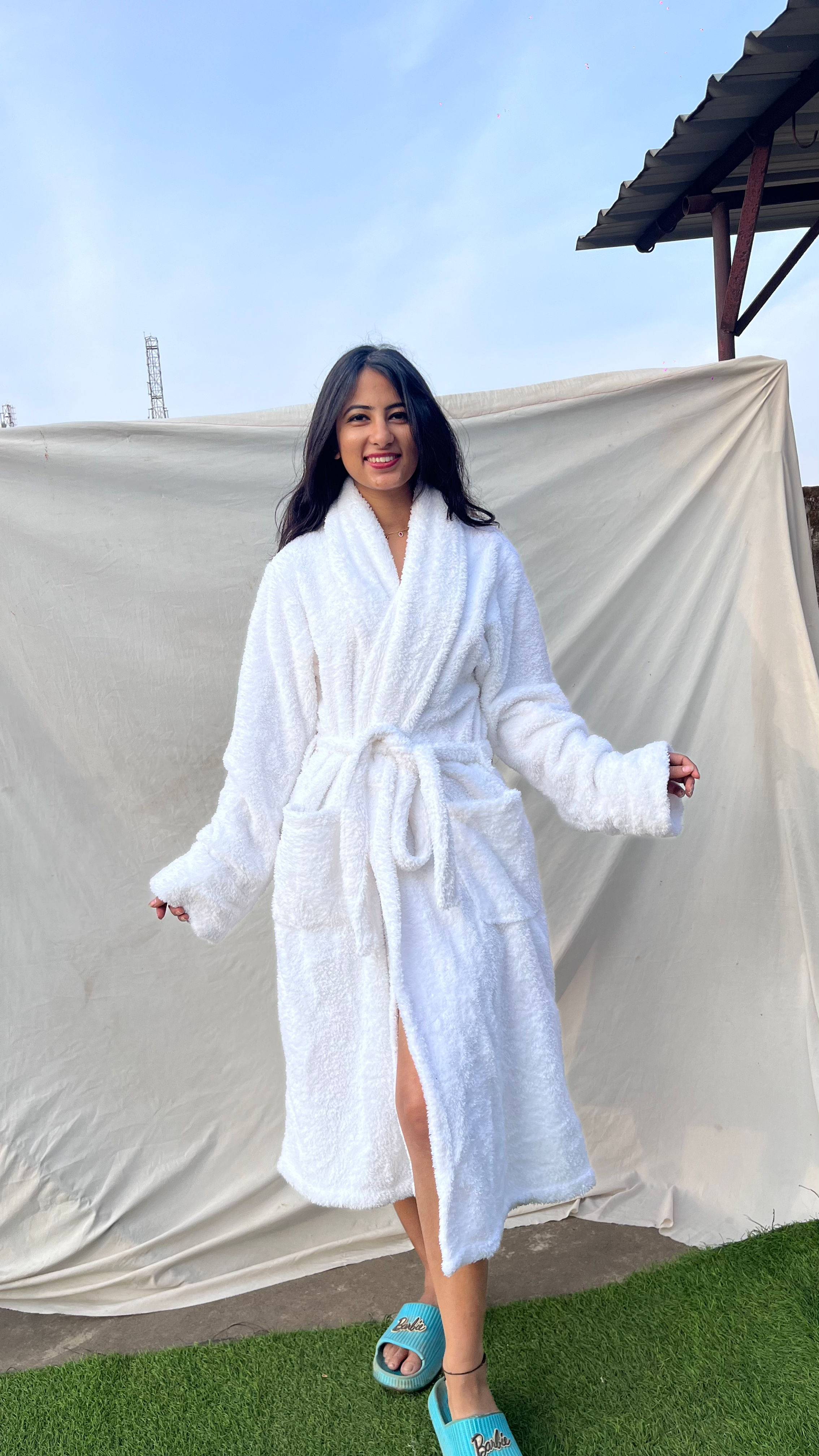 Pure White bathrobe