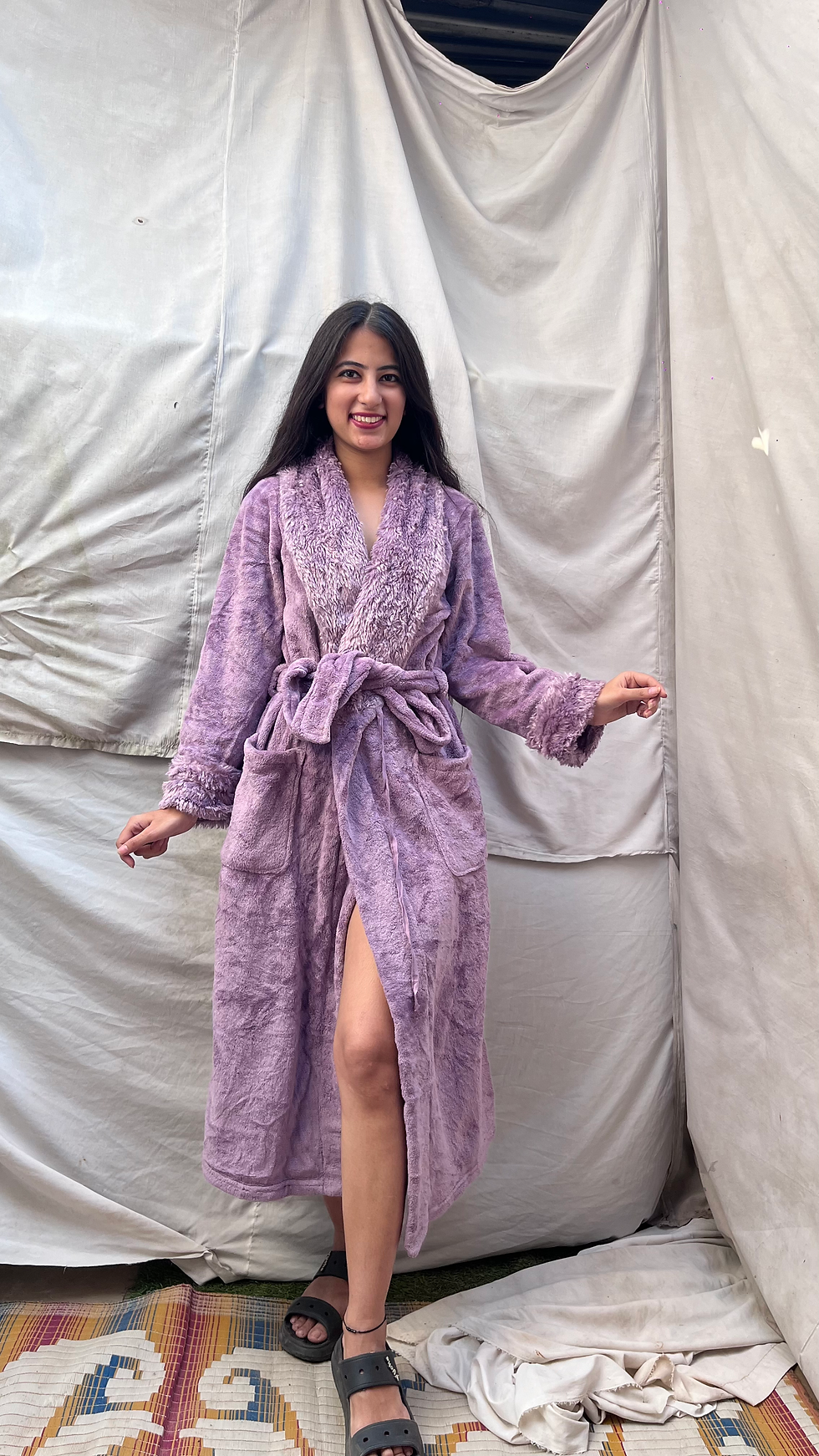Thumbnail: Lavender luxurious bridal special robe