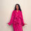 Thumbnail: Hot pink knee length luxurious robe 