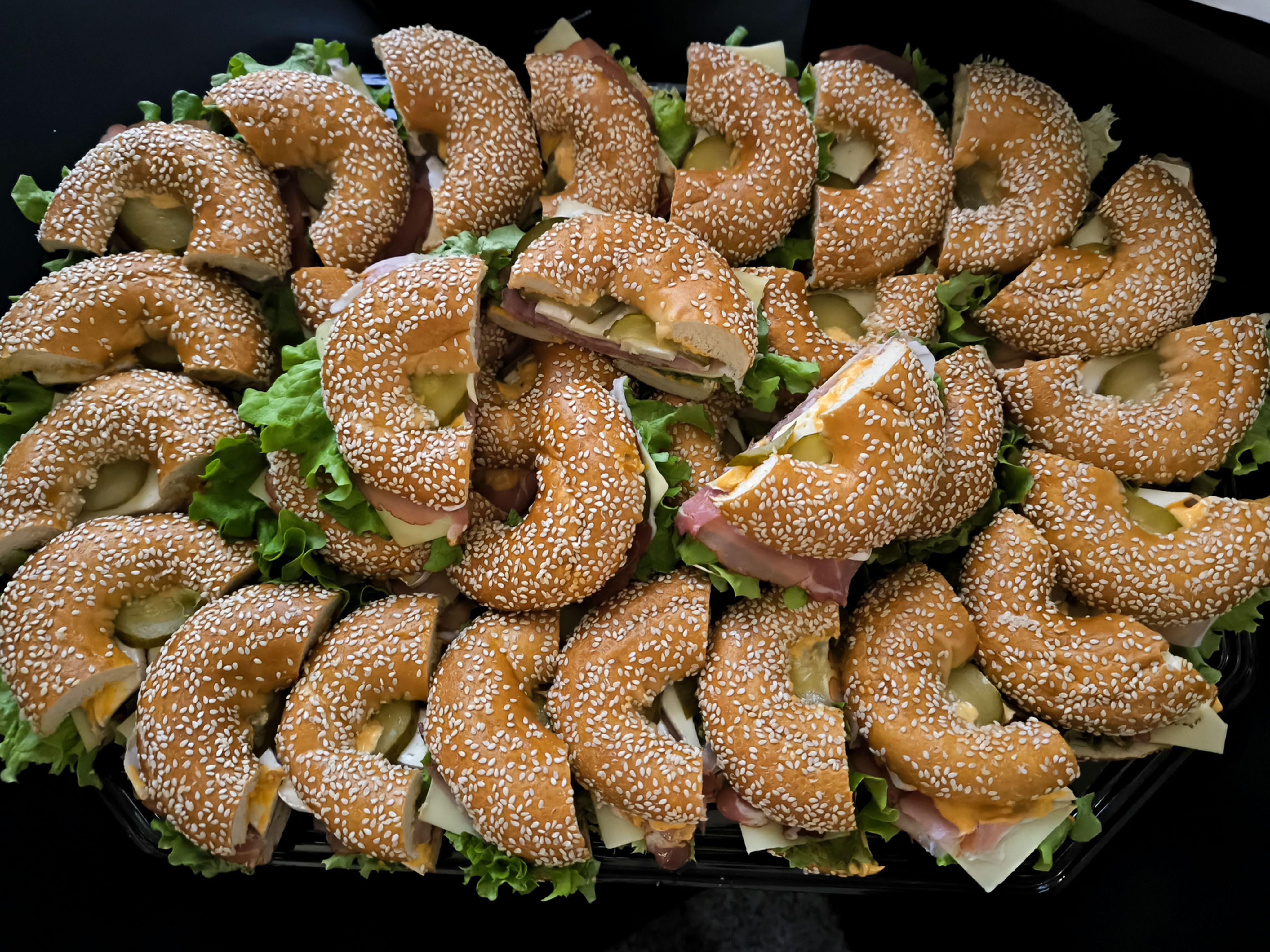 30 půlek Bagel plněný dle přání