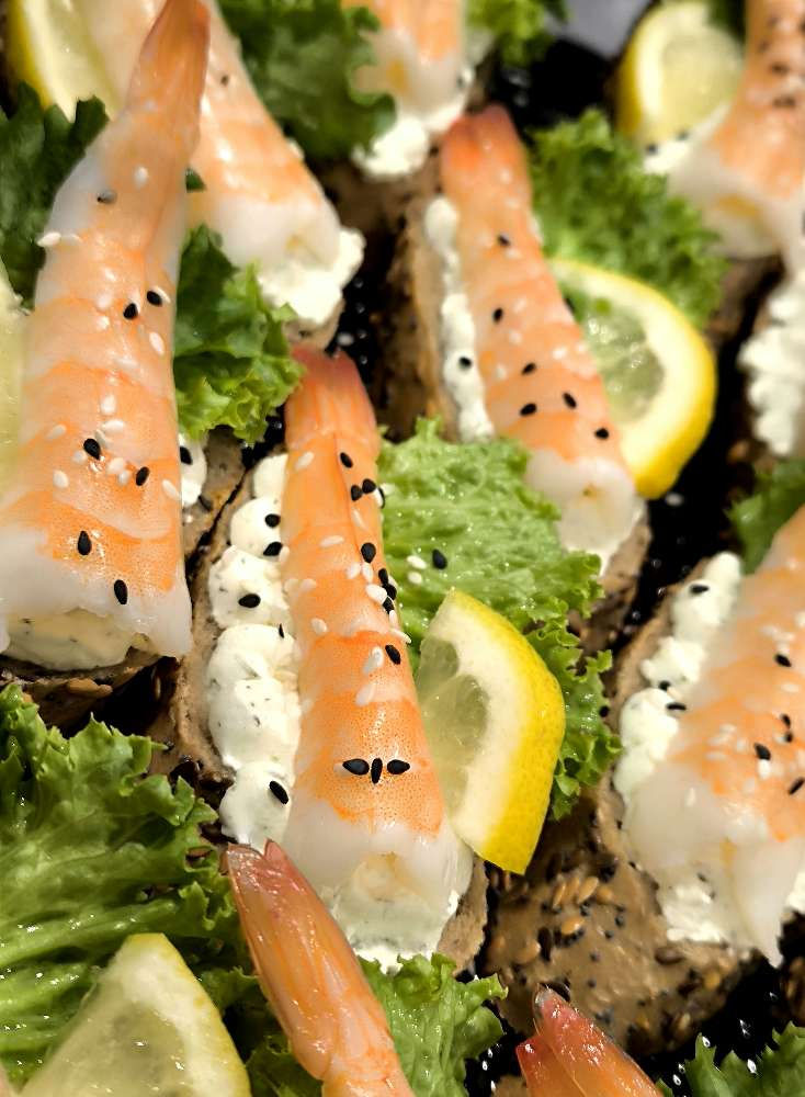 Miniatura: 20x Kanapka s krevetou vannamei 