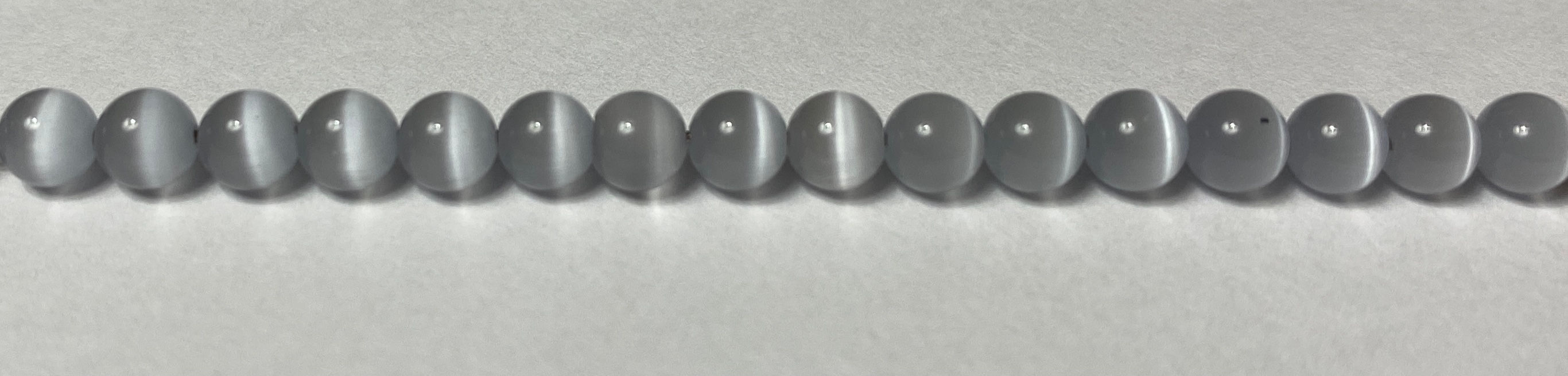 Grey Cats Eye Semi-Precious Stone