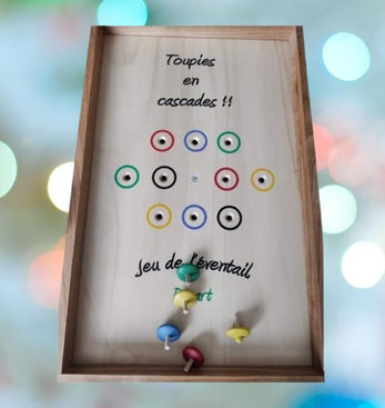 Jeu d'adresse

But du jeu: 
Jeu d'adresse où il faut placer chaque toupie au bon endroit, en un minimum de temps!   
Le temps sera votre challenger autant que votre habileté. 

Détails Techniques: 
Dimensions: moins d'un mètre, 
Matériaux: bois massif
Nombre de joueurs: 1
Age conseillé: à partir de 6 ans
Utilisation: intérieure et extérieure
Durée d'une partie: 5 minutes

Astuce Lo'K Games: 
L'habileté du joueur lui permettra de gagner un temps précieux. 

Inclus dans nos packs: pack 4 jeux, pack 7 jeux
Location de jeux en bois 
Louer des jeux en bois
Location de jeux géants 
à Mâcon 71 Saône et Loire 
à Lyon 69 Rhône 
à Bourg en Bresse 01 Ain
