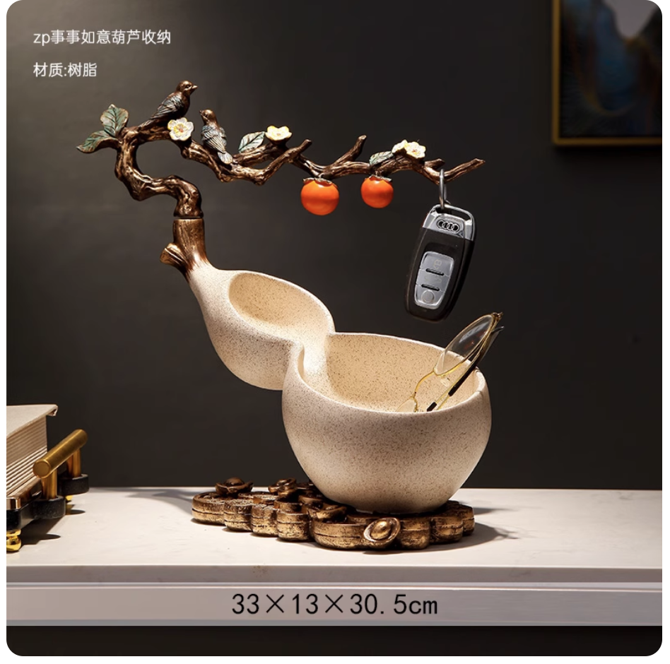 批 鑰匙收納客廳玄關葫蘆招財裝飾品 (5組)