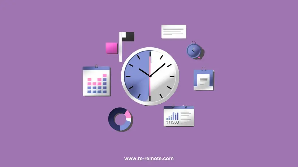  timezone work illustration for remote work