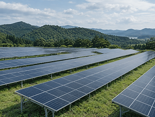 太陽光発電プロジェクトの取得・売却支援を表すイメージ