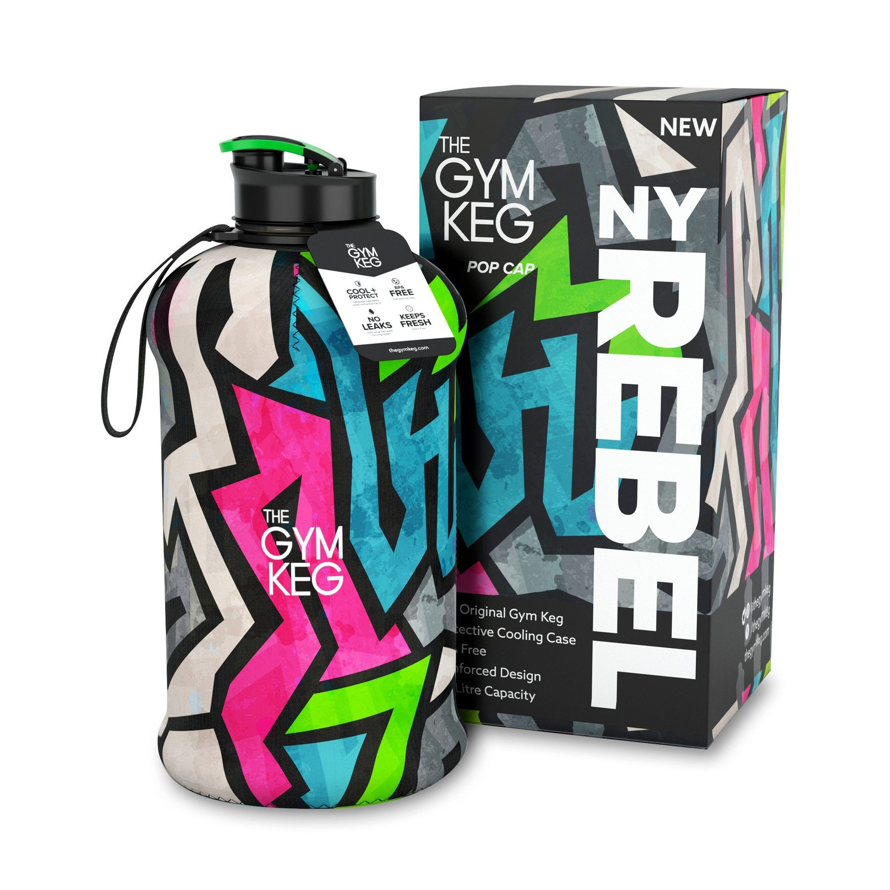 The Gym Keg NY Rebel Water Bottle