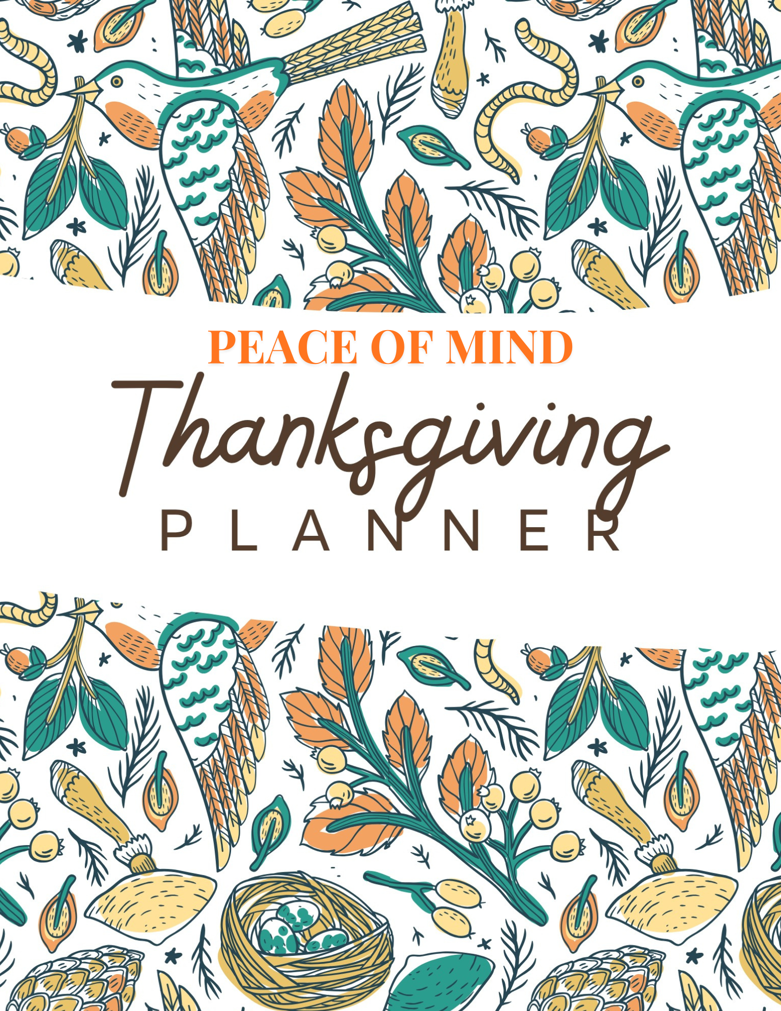 Peace of Mind Thanksgiving Planner