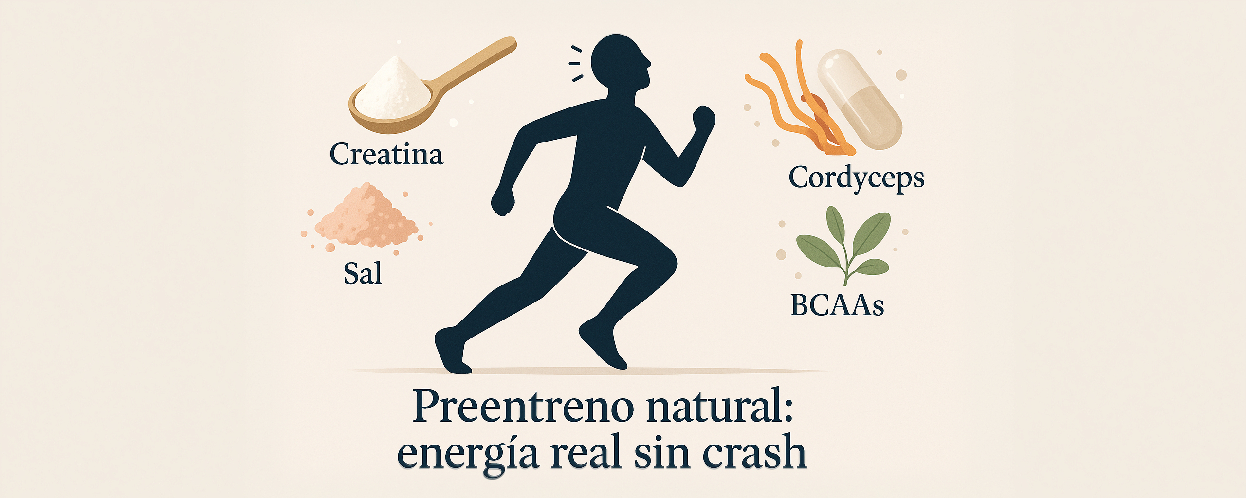 Portada — Preentreno natural: cómo activar tu cuerpo y mente sin cafeína (Guía práctica 2025)