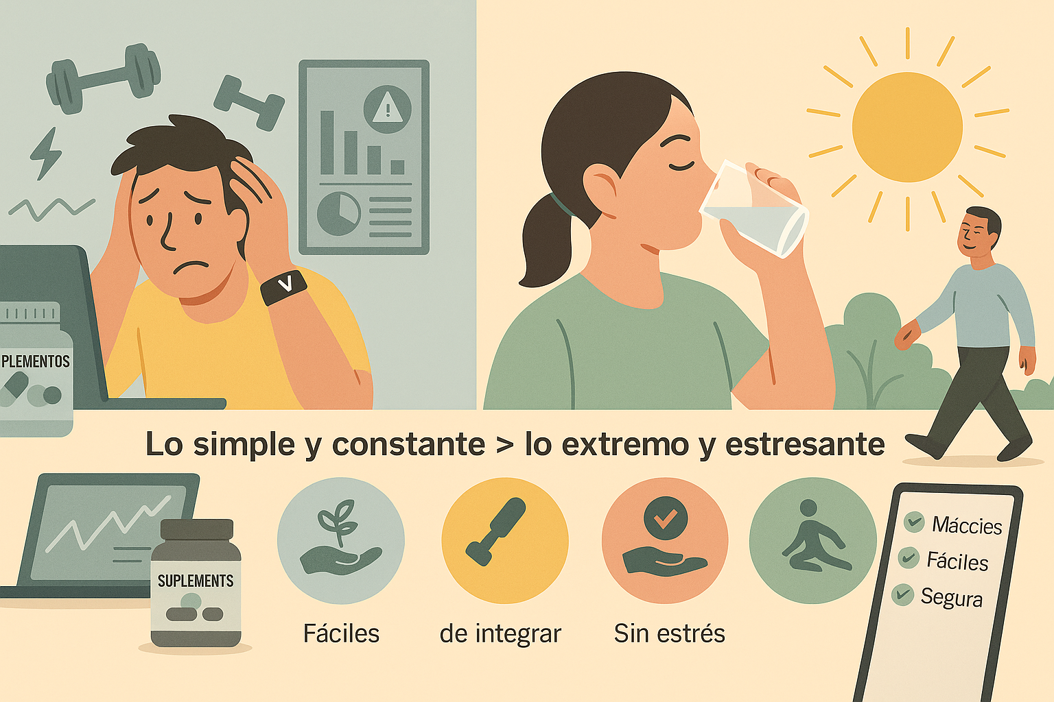 Portada — Hábitos poderosos: cómo mejorar tu energía, salud y bienestar sin complicarte