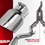 Thumbnail: MBRP Black Series Cat-Back Exhaust with Y-Pipe; Race Version(15-22 Mustang EcoBo