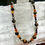 Thumbnail: Sandalwood, Carnelian, Tiger Eye & Dalmatian Jasper 6-10mm beaded necklace 